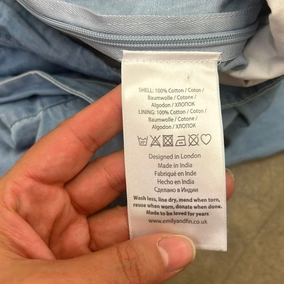 Emily and fin wide leg chambray  jumpsuit - Picture 6 of 8